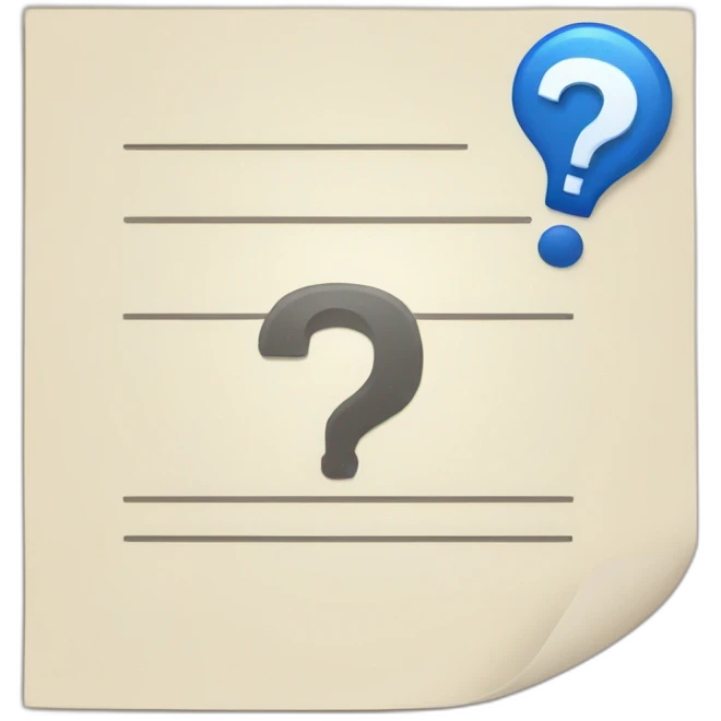 Document with question mark emoji