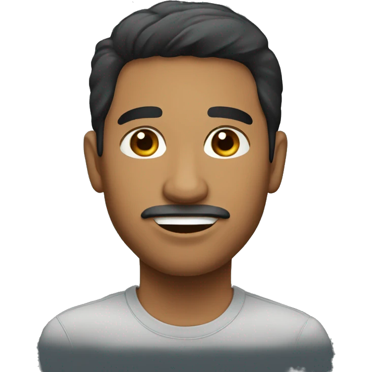 short hispanic man emoji