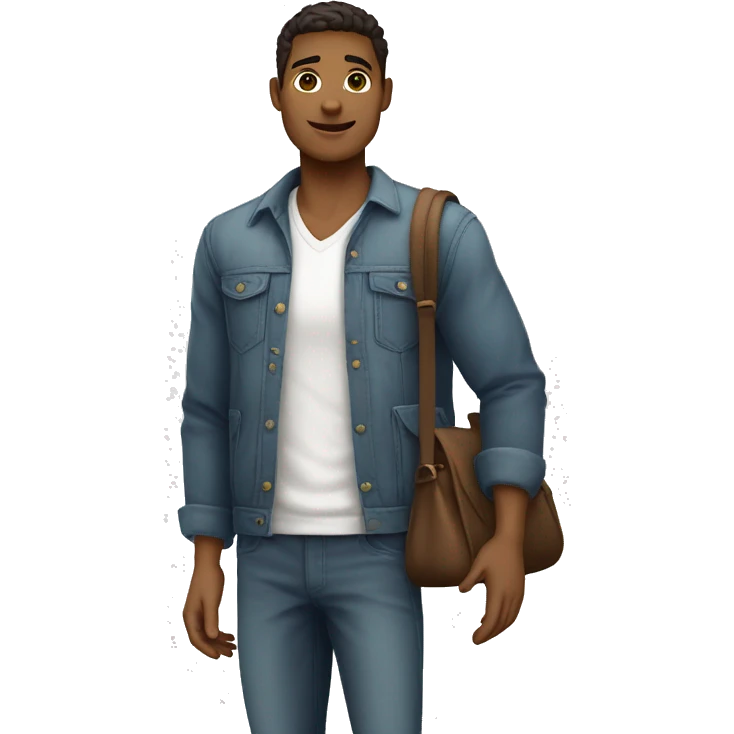 corpo de homem branco com roupa social emoji