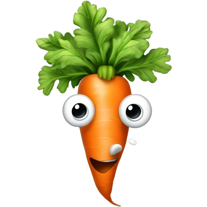 Carrot smoking emoji