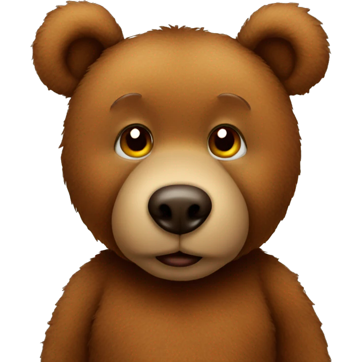brown teddy bear emoji