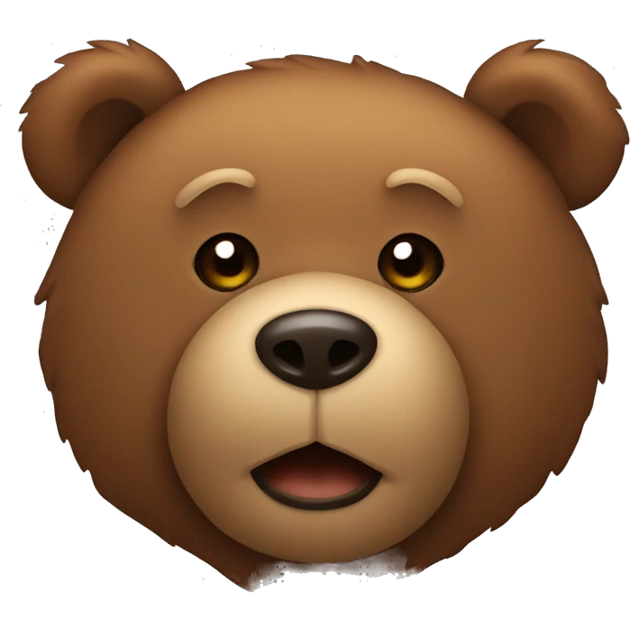 Brown teddy bear emoji