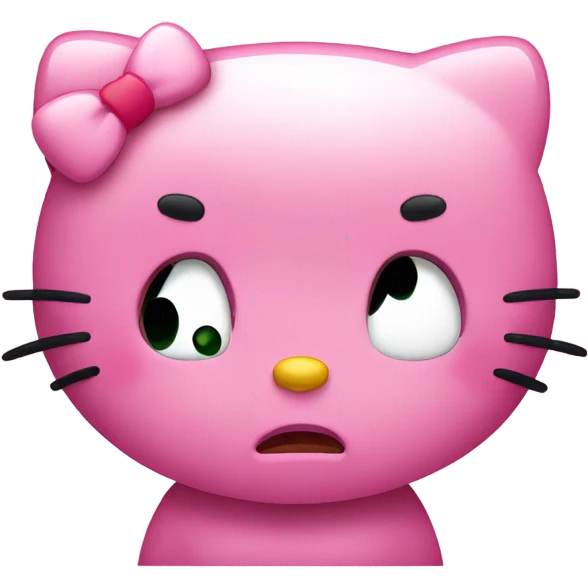 hello kitty sad emoji
