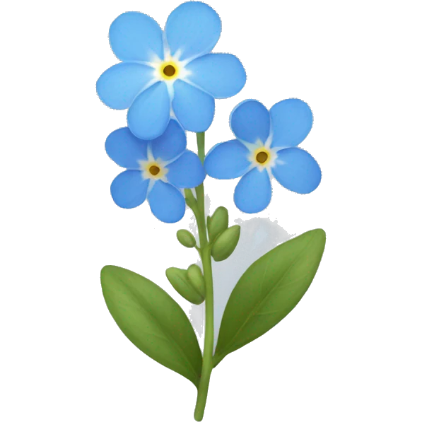 Forget me not flower  emoji