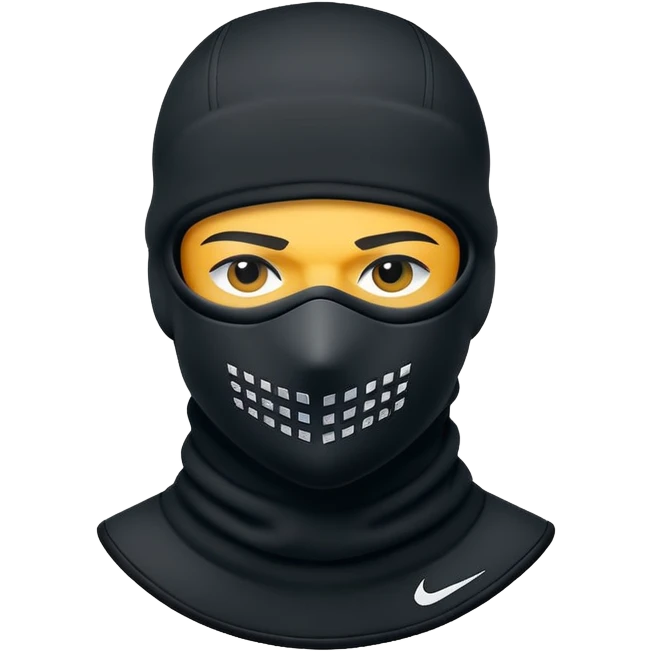 Nike ski mask emoji