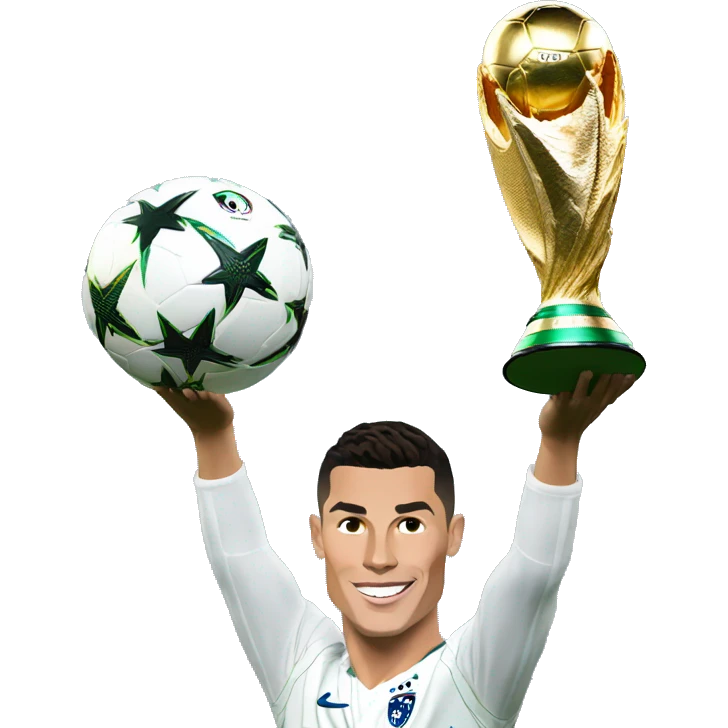 Cristiano Ronaldo with Champions League emoji