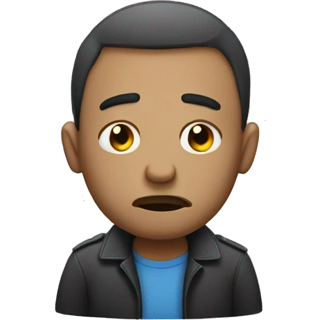 un hombre triste  emoji