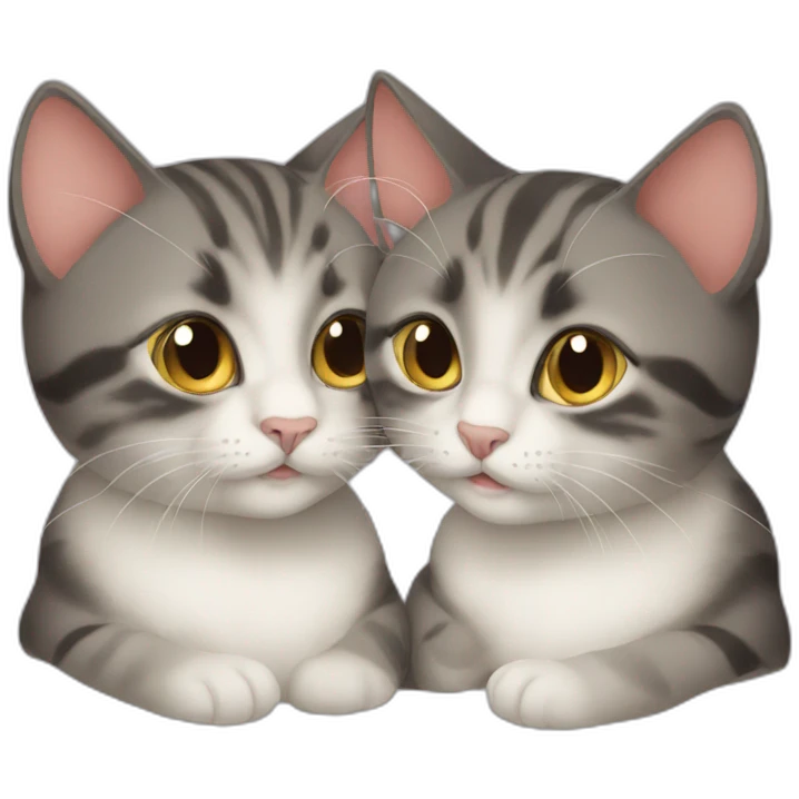 Deux chats emoji