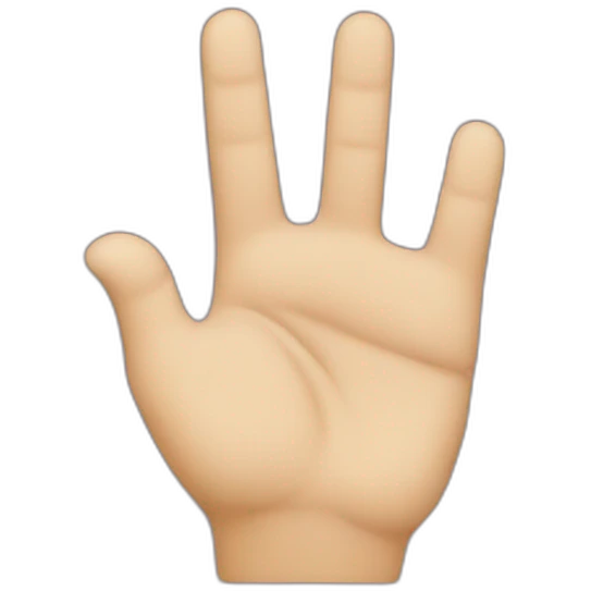 Z shape with hands emoji