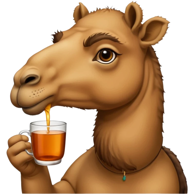 animal de désert qui boit du thé emoji