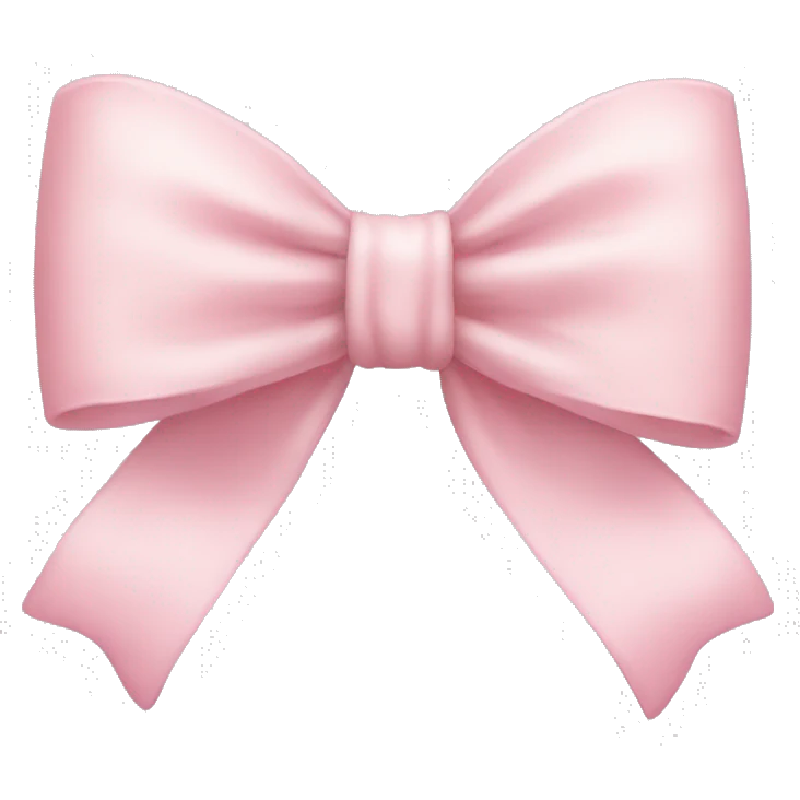 light pink bow emoji