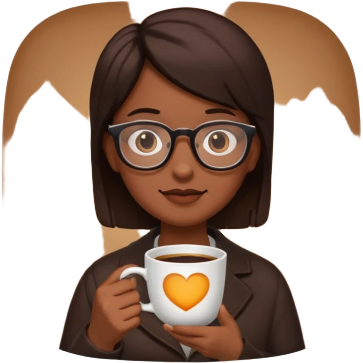 coffe and glasses emoji