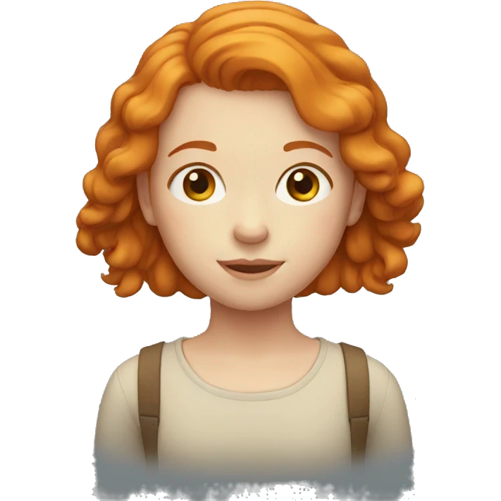 ginger girl emoji