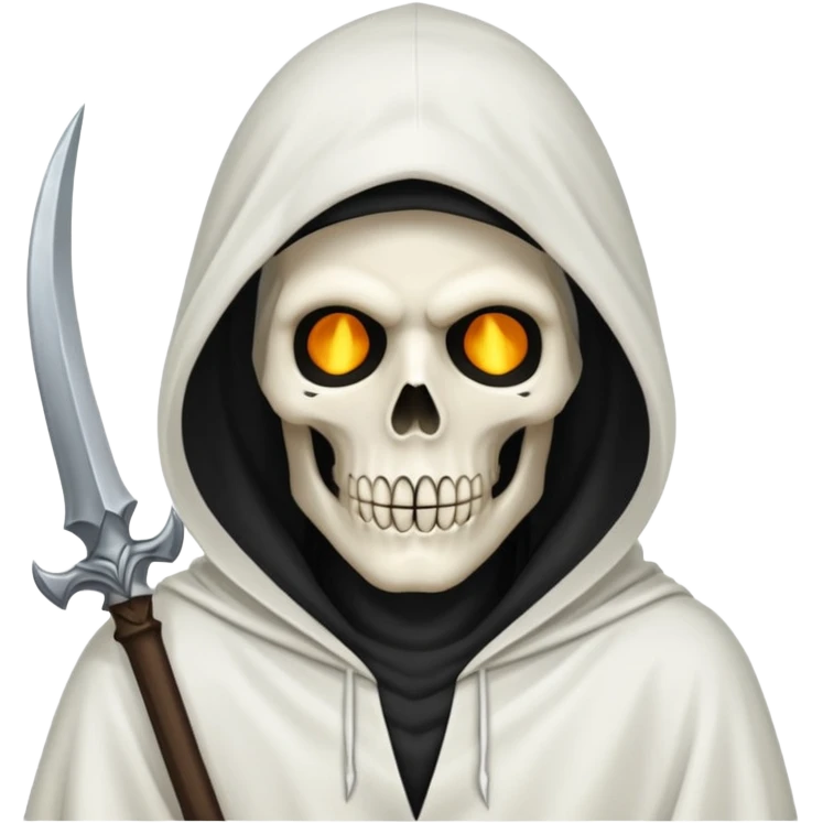 Grim reaper in white emoji