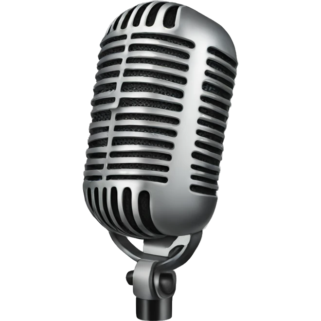 white mic emoji