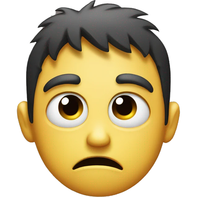 Angry sad face emoji
