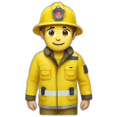 forest-fireman-yellow emoji