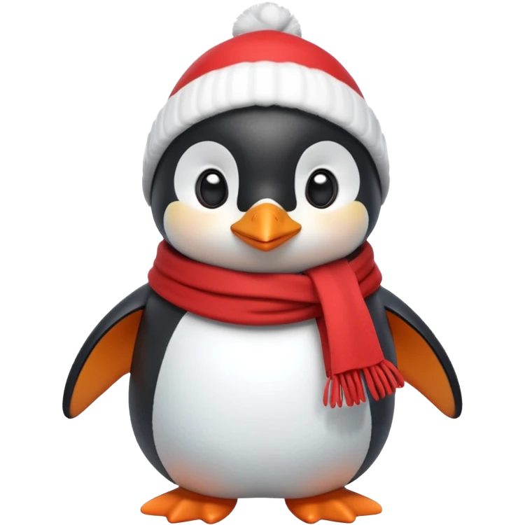cute penguin character, winter vibe, small scarf, 3D cartoon, mobile game icon style, clean background, no text, no watermark


 emoji