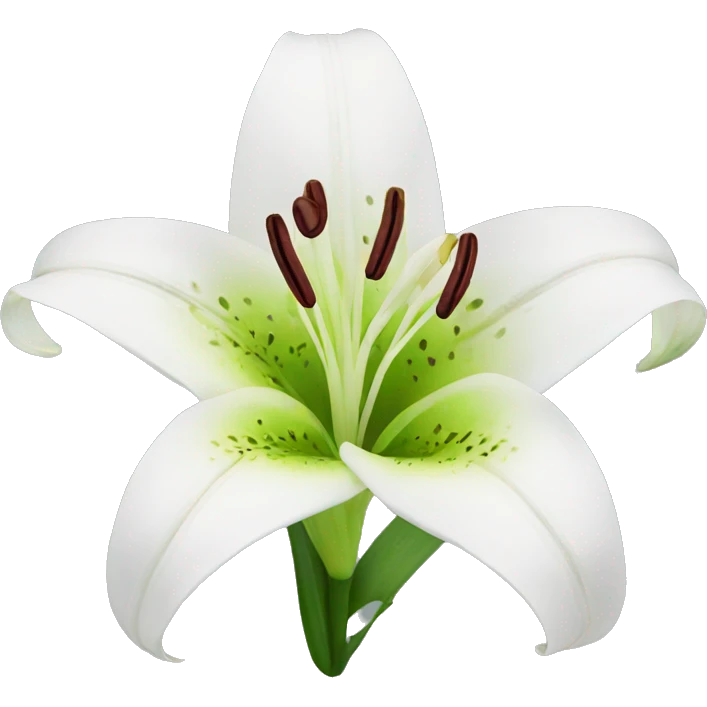 Lily flower emoji