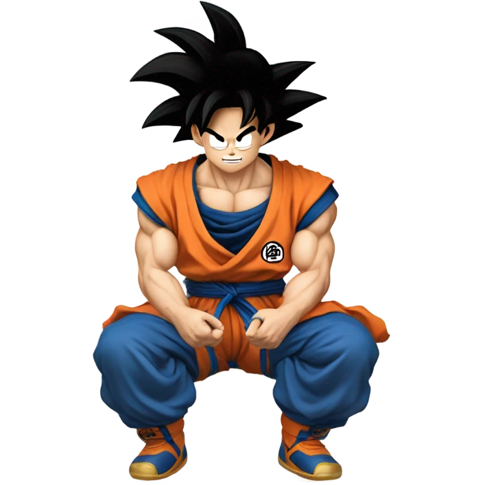Goku on nimbus cloud emoji