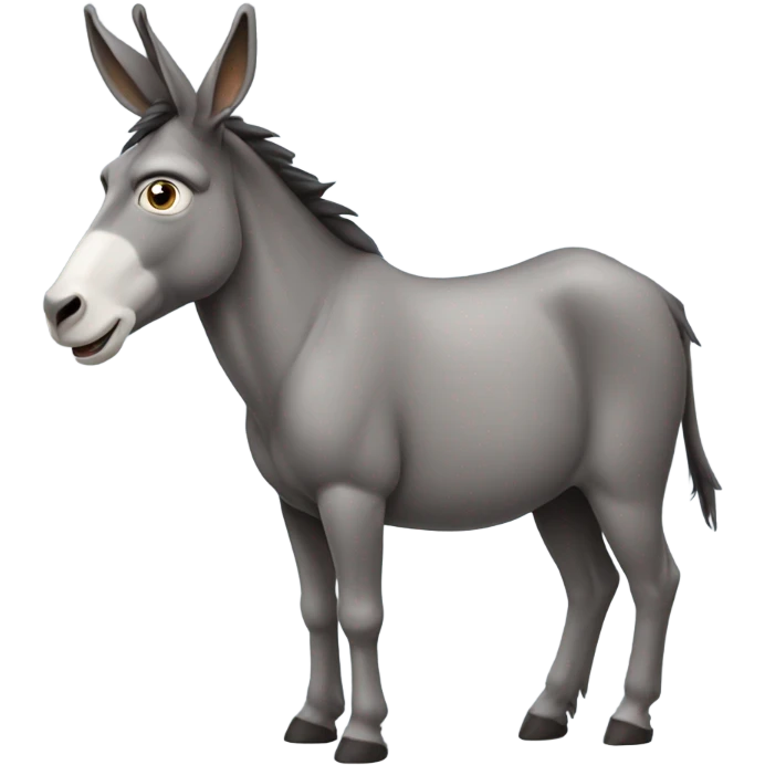 Rift shaped like a donkey emoji