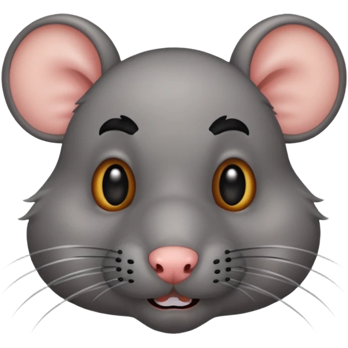 rat with black mustache emoji