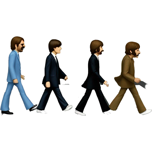 beatles abbey road emoji