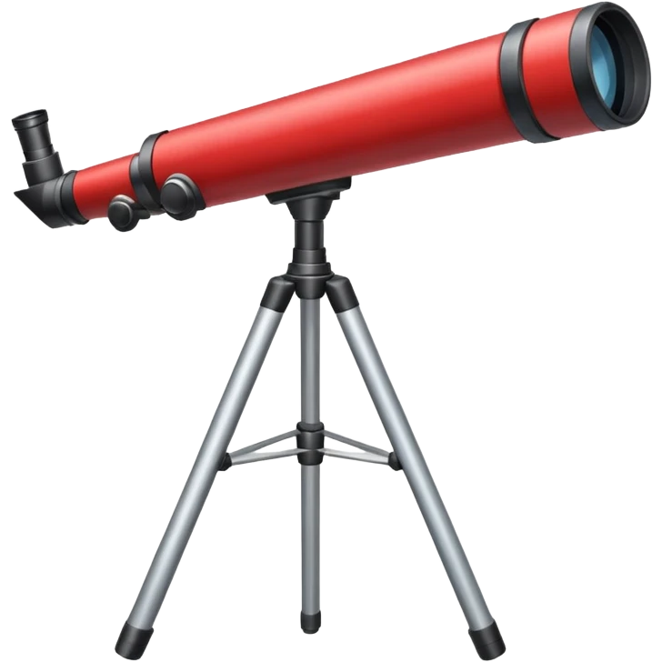 telescope red emoji