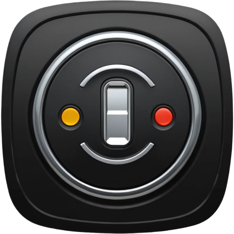 car switch on engine button in black emoji