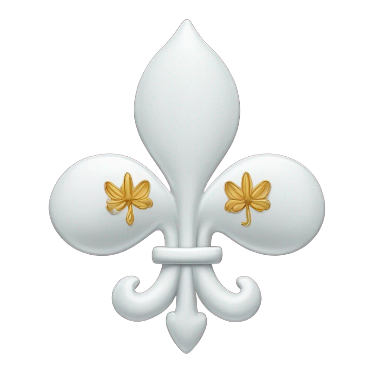 Caduceu de Hermes com uma flor-de-lis emoji