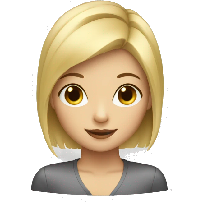 short hair blonde girl playing piano emoji
