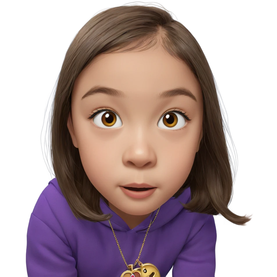 girl with brown hair jewelry emoji