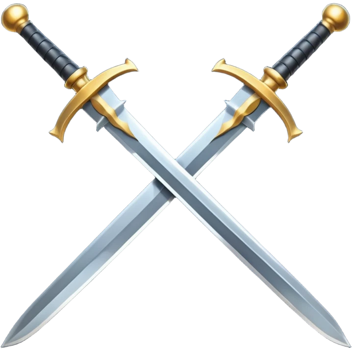 crossed swords sharp emoji