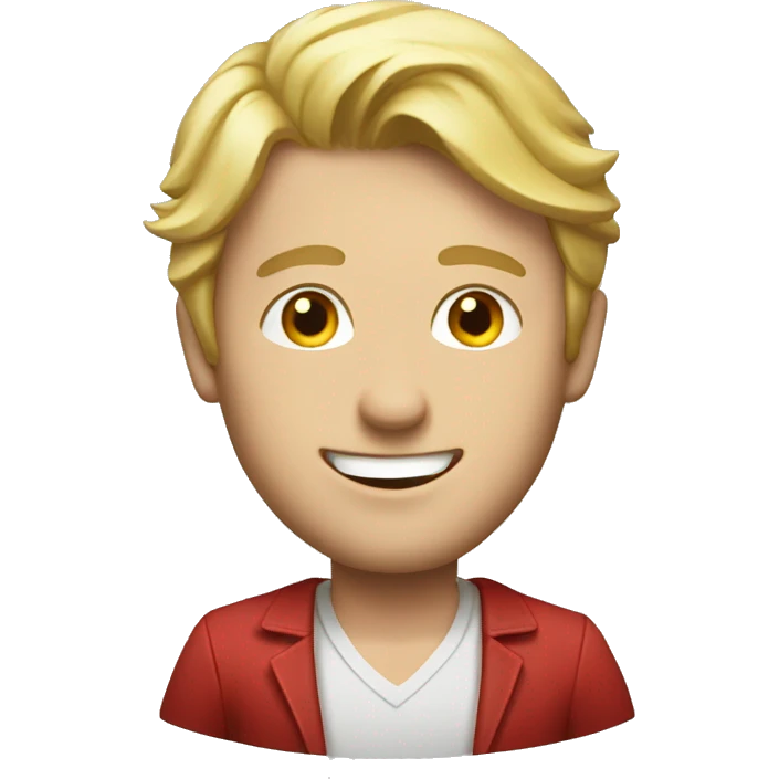Blonde guy winning at blackjack  emoji