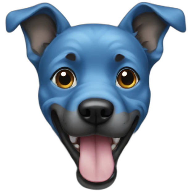 blue-dog emoji