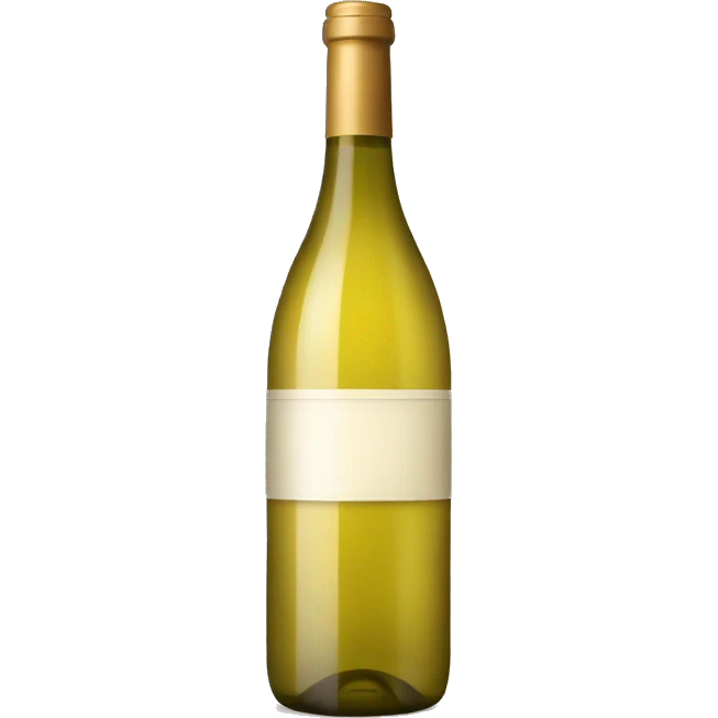 Bottle of white wine emoji