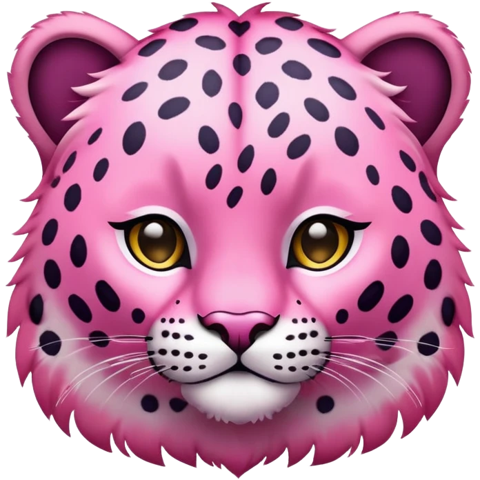 Леопард розовый  emoji
