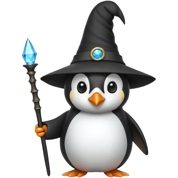 Penguin Wizard emoji