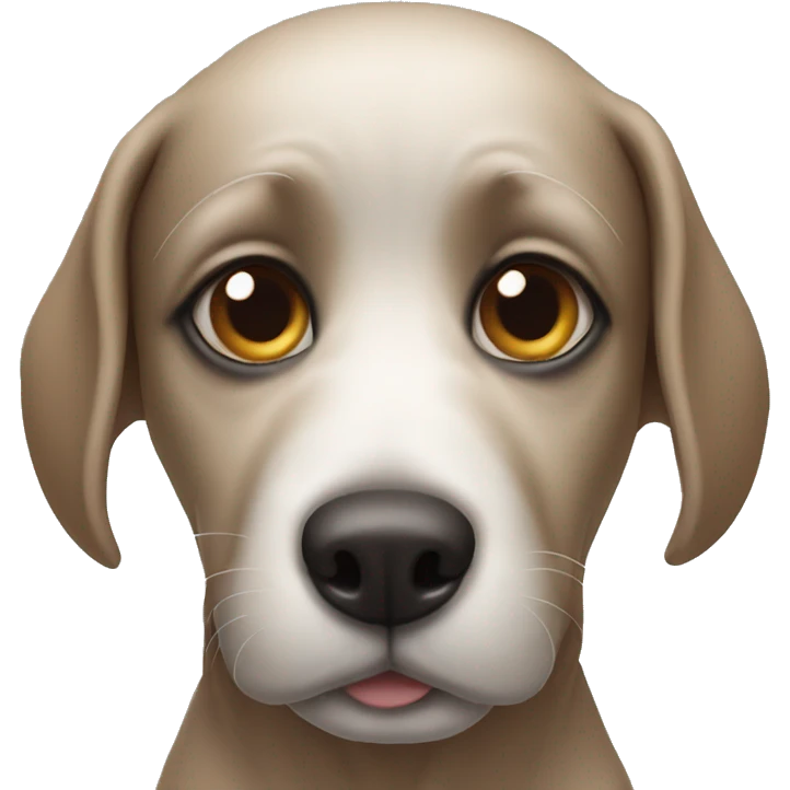 Blind dog emoji