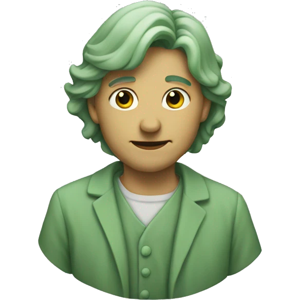 sage green heart emoji