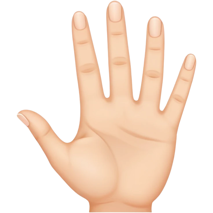 a hand with random three fingers up emoji