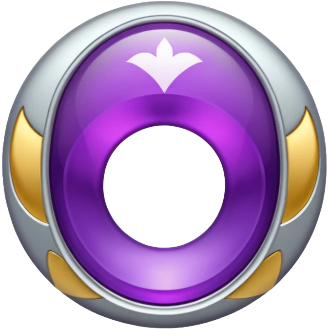 anel de casamento branco e roxo emoji