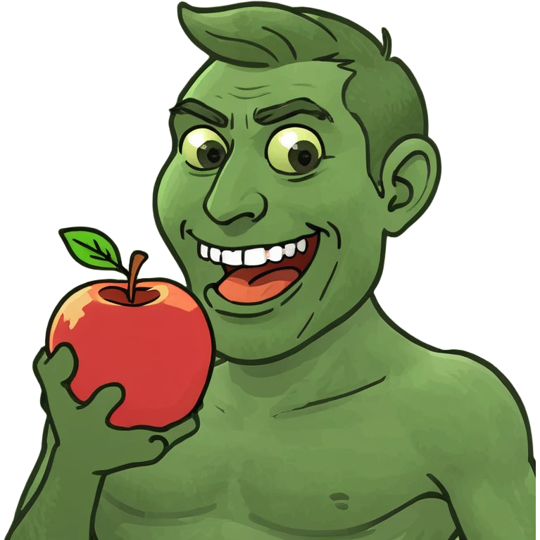 Man riding an Apple  emoji