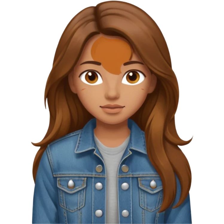girl in jean jacket emoji