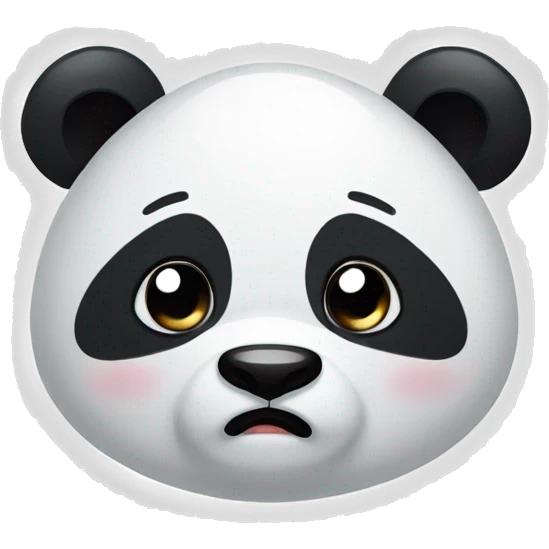 Cute panda tears in eye emoji
