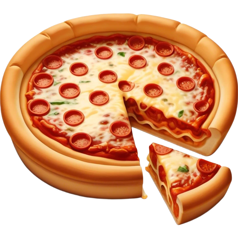 Chicago deep dish pizza emoji