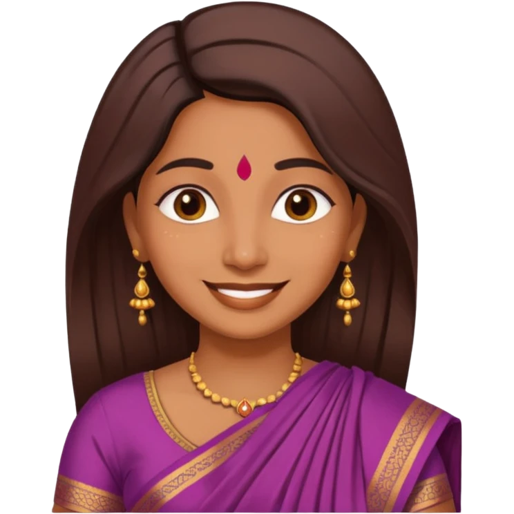 indian mom in her traditional clothes  emoji