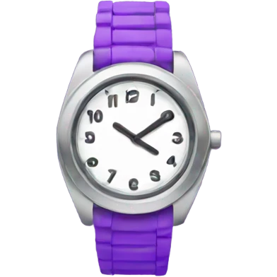purple watch emoji