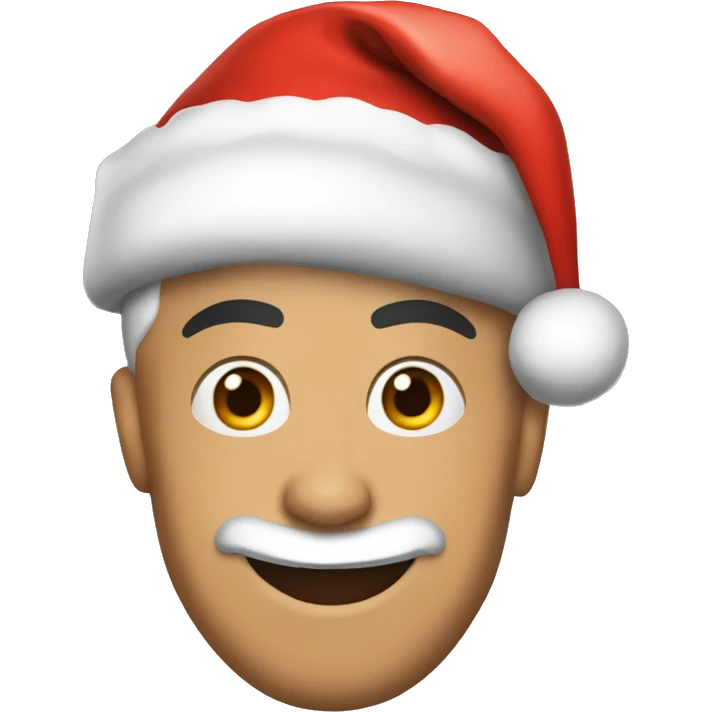 cristiano ronaldo with santa hat emoji