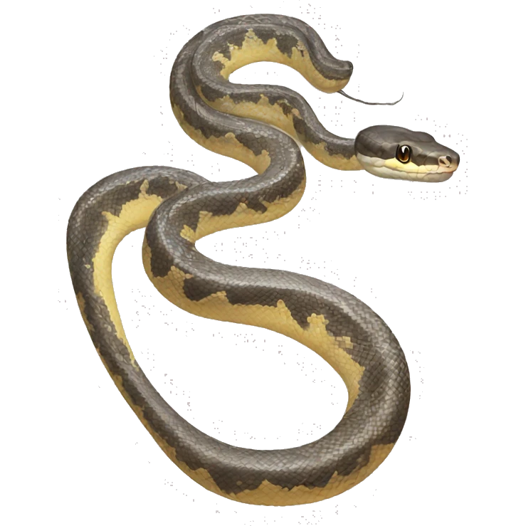 Pied python emoji